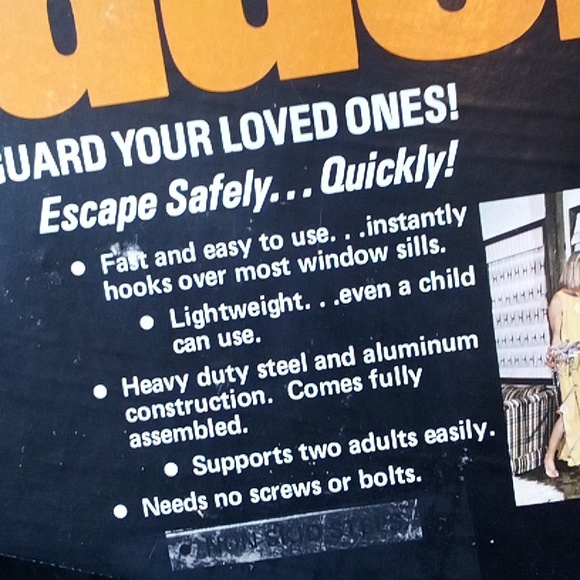 Fire escape ladder 15' aluminum and steel  and strong - Picture 2 of 6